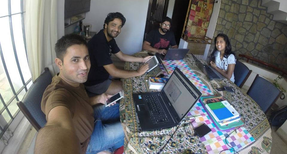 AoBT-hard at work in the Bangalore office