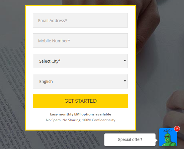 Registering Your Business on Vakil Search - Call to Action Window