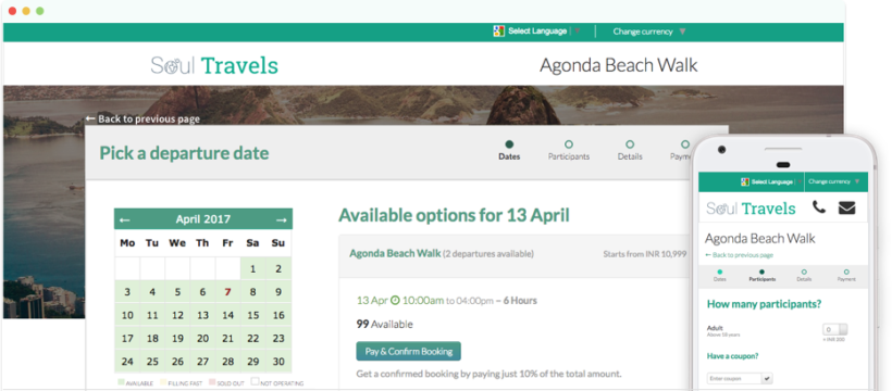 Tour Operator Booking Engine