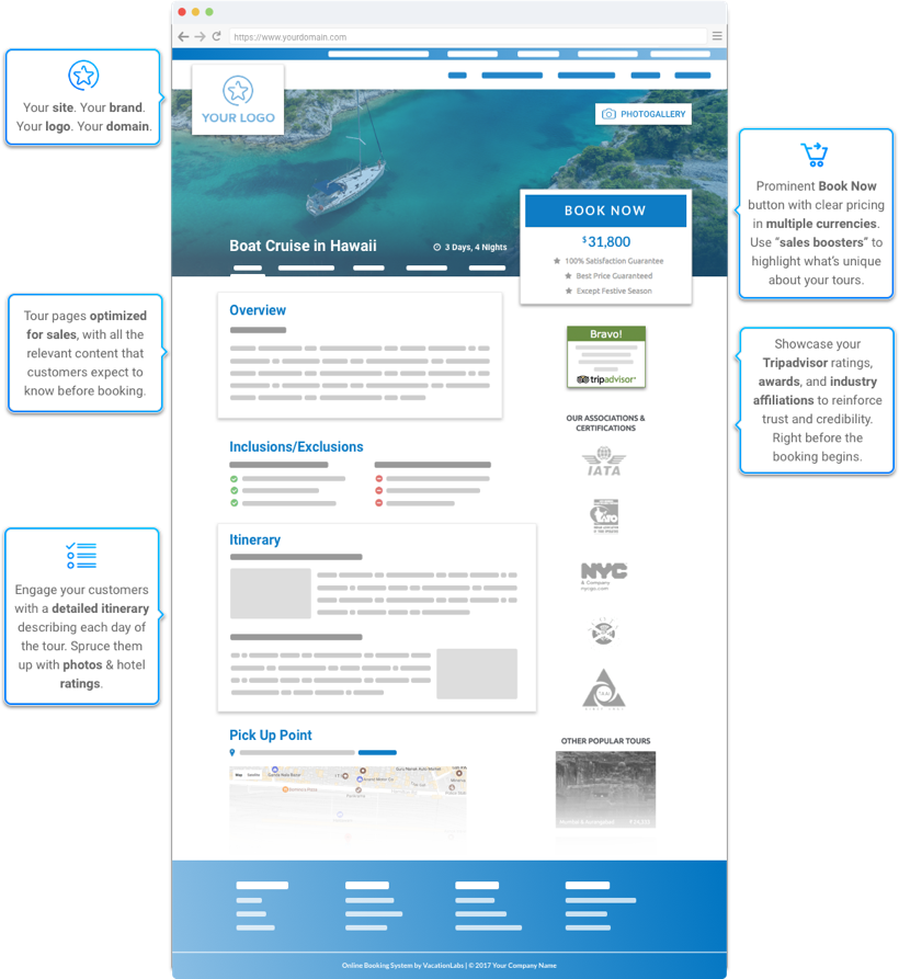 Tour Operator Website