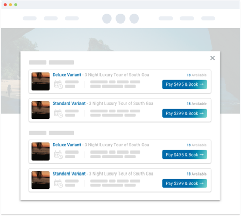 Tour Operator Booking Engine