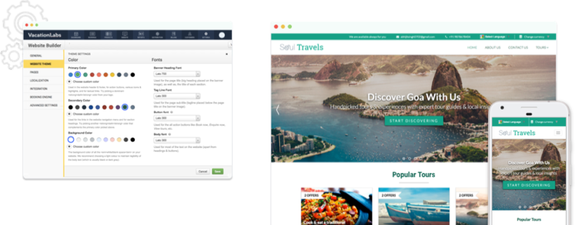 Tour Operator Website
