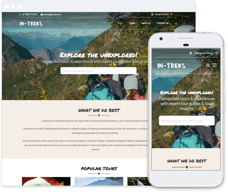 Adventure Tour Website Template