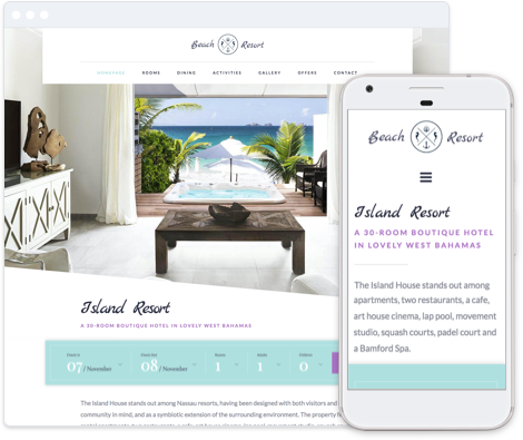 Hotel Website Template - Haven