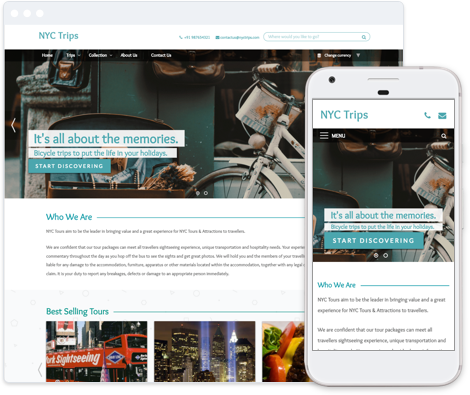 City Tours Website Template