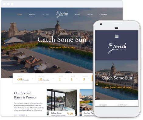 Hotel Website Template- Luxury