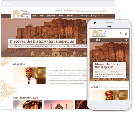 Cultural and Historical Tours Website Template