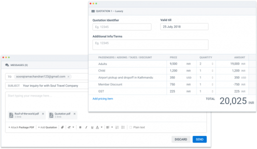 Quotation and follow up management
