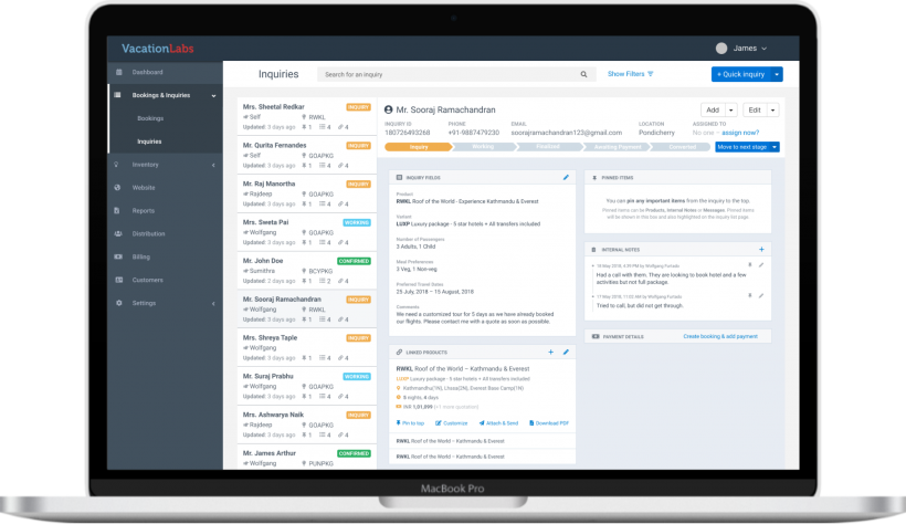 enquiry manager