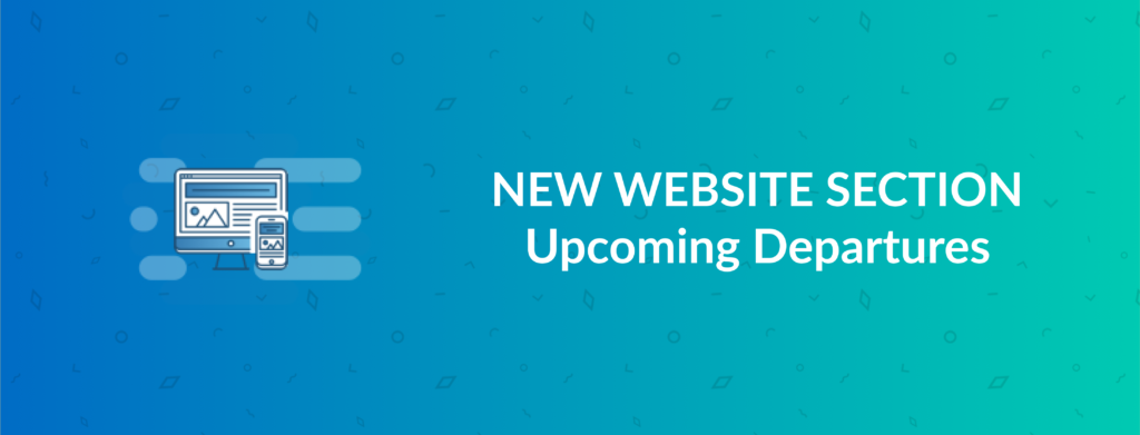 Add an “Upcoming Departures” section to your website