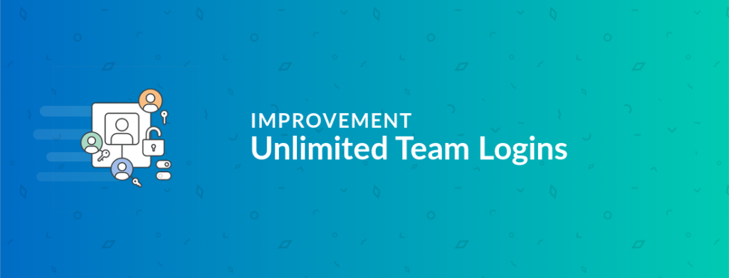 Unlimited team logins on every plan